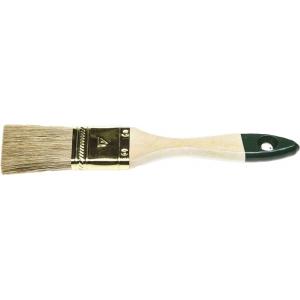 Кисть плоская "LASUR-STANDARD", смешанная (натуральная и искусственная) щетина, деревянная ручка, 38мм, STAYER, 01031-38