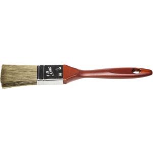 Кисть плоская "LASUR - LUX", деревянная ручка, смешанная щетина, 25мм, STAYER, 01051-025