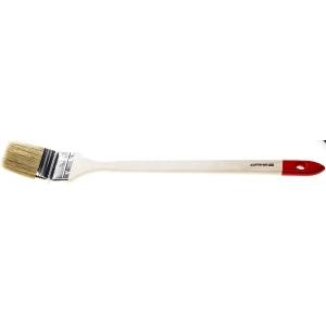 Кисть радиаторная "EURO", светлая натуральная щетина, деревянная ручка, 63мм, STAYER, 0111-63