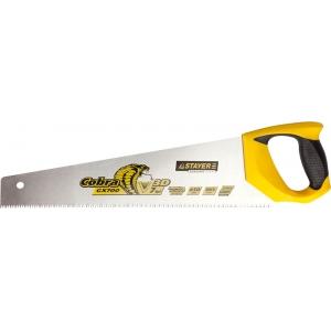 Ножовка "PROFI" "COBRA" GX700, трехгранный японский зуб, импульсная закалка, 2-х комп ручка, 7 TPI, 450мм, STAYER, 1513-45_z02