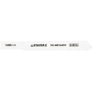 Полотна "PROFI" для эл/лобзика, Bi-MetalI, по металлу (1,5-2мм), US-хвост., шаг 1,4мм, 50мм, 2шт, STAYER, 15999-1.4_z01