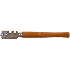 Стеклорез "PROFI" роликовый, 6 режущих элементов, с деревянной ручкой, STAYER, 3365_z01