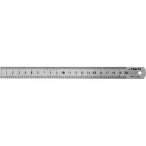 Линейка "PROFI" нержавеющая, двухсторонняя гравированная шкала, 0,2м, STAYER, 3427-020_z01