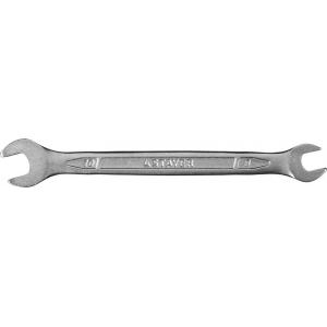 Ключ "PROFI"" гаечный рожковый, Cr-V сталь, хромированный, 8 х 10 мм, STAYER, 27035-08-10