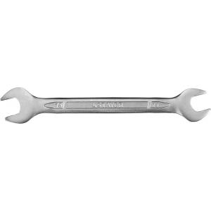 Ключ "PROFI"" гаечный рожковый, Cr-V сталь, хромированный, 14 х 15 мм, STAYER, 27035-14-15
