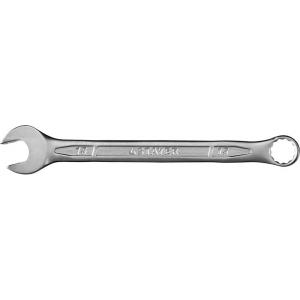 Ключ "PROFI"" гаечный комбинированный, Cr-V сталь, хромированный, 15 мм, STAYER, 27081-15