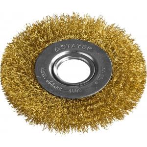 Щетка "PROFESSIONAL" дисковая для УШМ, 0,3 мм, 100 мм - 22 мм, STAYER, 35122-100
