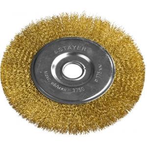 Щетка "PROFESSIONAL" дисковая для УШМ, 0,3 мм, 175 мм - 22 мм, STAYER, 35122-175