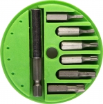 Набор Биты "MASTER" с магнитным адаптером в круглом мини-боксе, TORX 10,15,20,25,30,40, 7 пред, STAYER, 26077-H7 Набор Биты "MASTER" с магнитным адаптером в круглом мини-боксе, TORX 10,15,20,25,30,40, 7 пред, STAYER, 26077-H7
