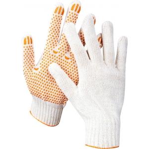 Перчатки "МASTER" трикотажные, 7 класс, х/б, с защитой от скольжения, L-XL, 10пар, STAYER, 11397-H10
