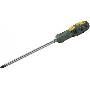 Отвертка "MAX-GRIP" Regular, Cr-V, намагниченная с усилит, PZ №3x150мм, STAYER, 25822-3-150 GF