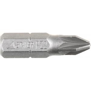 Биты "PROFI", хвостовик C 1/4", PZ №3, 25мм, 1000шт, STAYER, 26221-3-25-1000