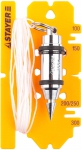 Отвес "PROFI" строительный со шнуром, с противоударным ободком, 100 г, STAYER, 06352-10