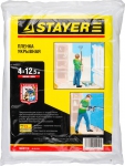 Пленка "MASTER" защитная укрывочная, HDPE, 12 мкм, 4 х 12,5 м, STAYER, 1225-15-12