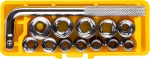 Набор Торцовые головки "MASTER" POCKET в пласт боксе, 13 предметов, STAYER, 2-26089-H13