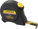 Рулетка "MASTER" "AUTOLOCK", корпус с резиновым напылением, автостоп, 5мх19мм, STAYER, 2-34126-05-19_z01