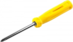 Отвертка "STANDARD" 2-в-1 с двухсторонним стержнем, PH №2 /SL 6мм, 85мм, STAYER, 2515_z01