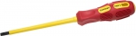 Отвертка "PROFESSIONAL" "MAX-GRIP" диэлектрическая, двухкомпонентная рукоятка, Cr-V, SL 5,5x125мм, STAYER, 25827-05-125 G