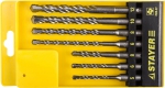 Набор "PROFI" Буры по бетону, хвостовик "SDS-Plus", 5х110; 6х110; 6х160; 8х110; 8х160; 10х160; 12х160мм; 7шт, STAYER, 2930-H7
