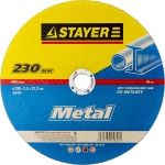 Круг отрезной абразивный "MASTER" по металлу, для УШМ, 230х2,5х22,2мм, STAYER, 36220-230-2.5_z01