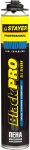 Пена BlackPRO профессиональная, монтажная, пистолетная, всесезон, 750мл, STAYER, 41136
