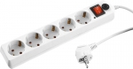 Сетевой фильтр "MASTER" электрический, 5 гнезд, 2200 Вт, 5 м, STAYER, 55066-5