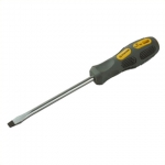 Отвертка "PROFESSIONAL" "MAX-GRIP" слесарная, Cr-V, намагниченная, SL 4,0х100мм, STAYER, 2580-04-100 G