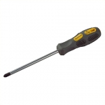 Отвертка "PROFESSIONAL" "MAX-GRIP" слесарная, Cr-V, намагниченная, PH №1х100мм, STAYER, 2582-1-100 G