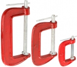 Набор "STANDARD": Струбцины G-образные, 3", 4", 6", 3шт, STAYER, 3215-H3